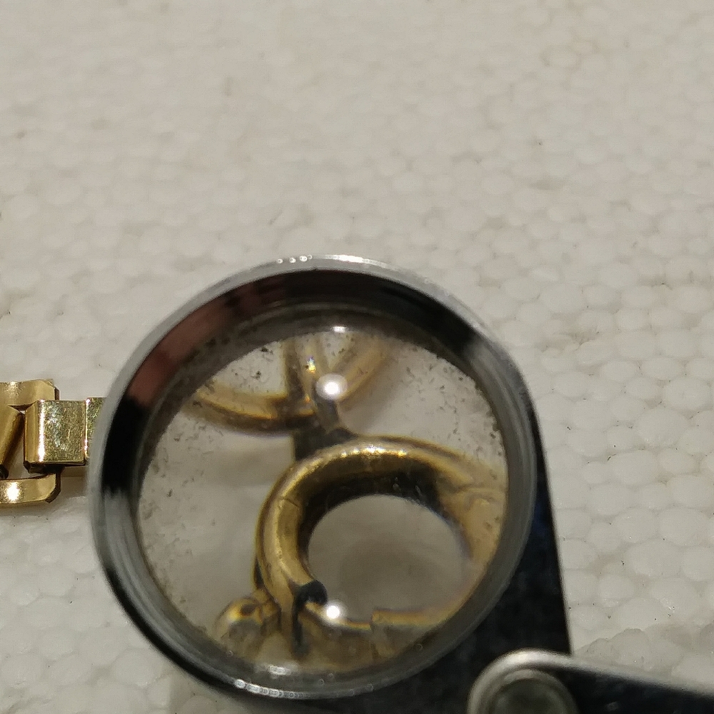 Vintage faceted gold filled bracelet - Picture 3 of 4